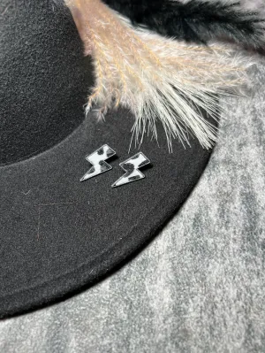 Lightning Bolt Metal Earring