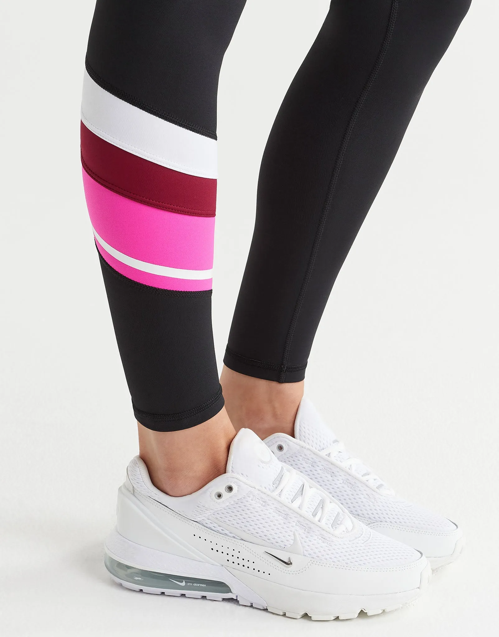 LIMITLESS Full Length Legging - Black/Pink/White