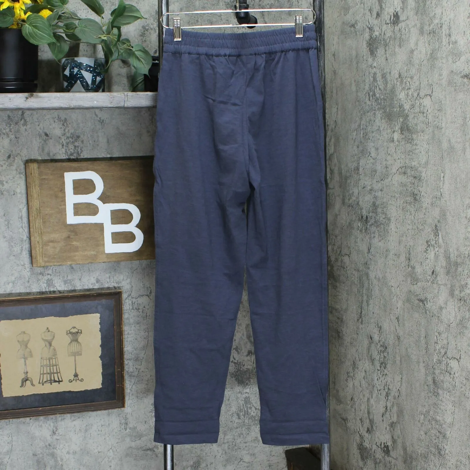 LOGO by Lori Goldstein Women's Cotton Slub Pull-On Pants with Drawstring