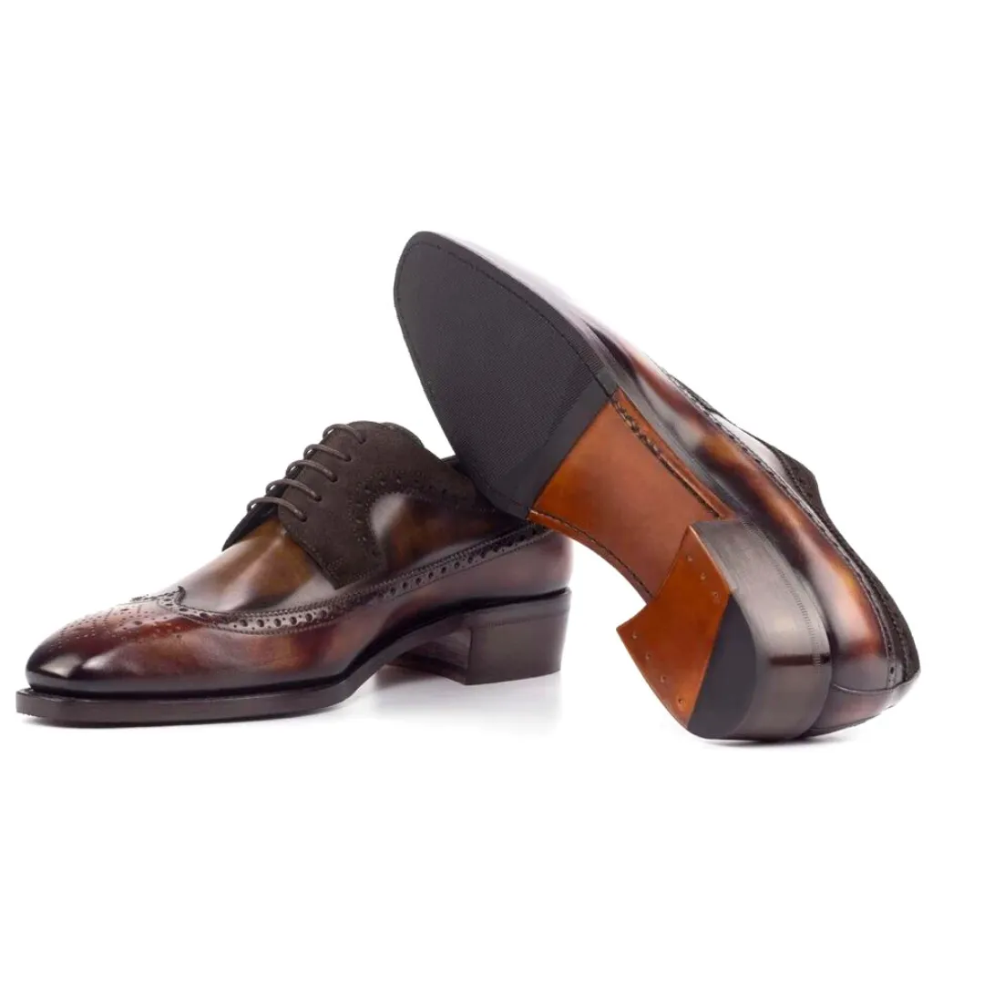 Longwing Derby - Patina and Suede