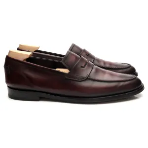 'Lorenzo' Oxblood Leather Loafers UK 9.5