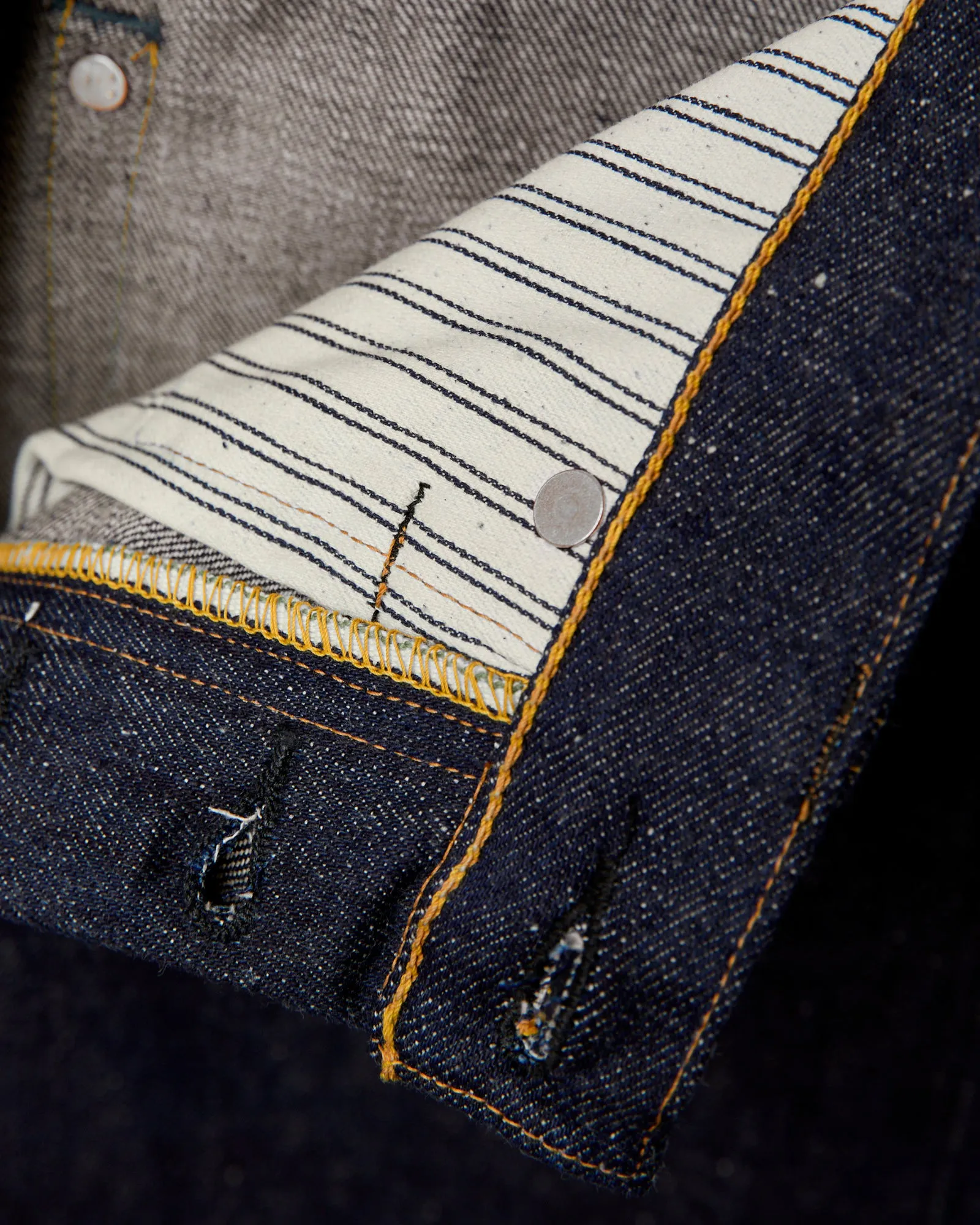 Lot 64 "Awa-Ai" 13oz Sugarcane Selvedge Denim - Classic Tapered Fit