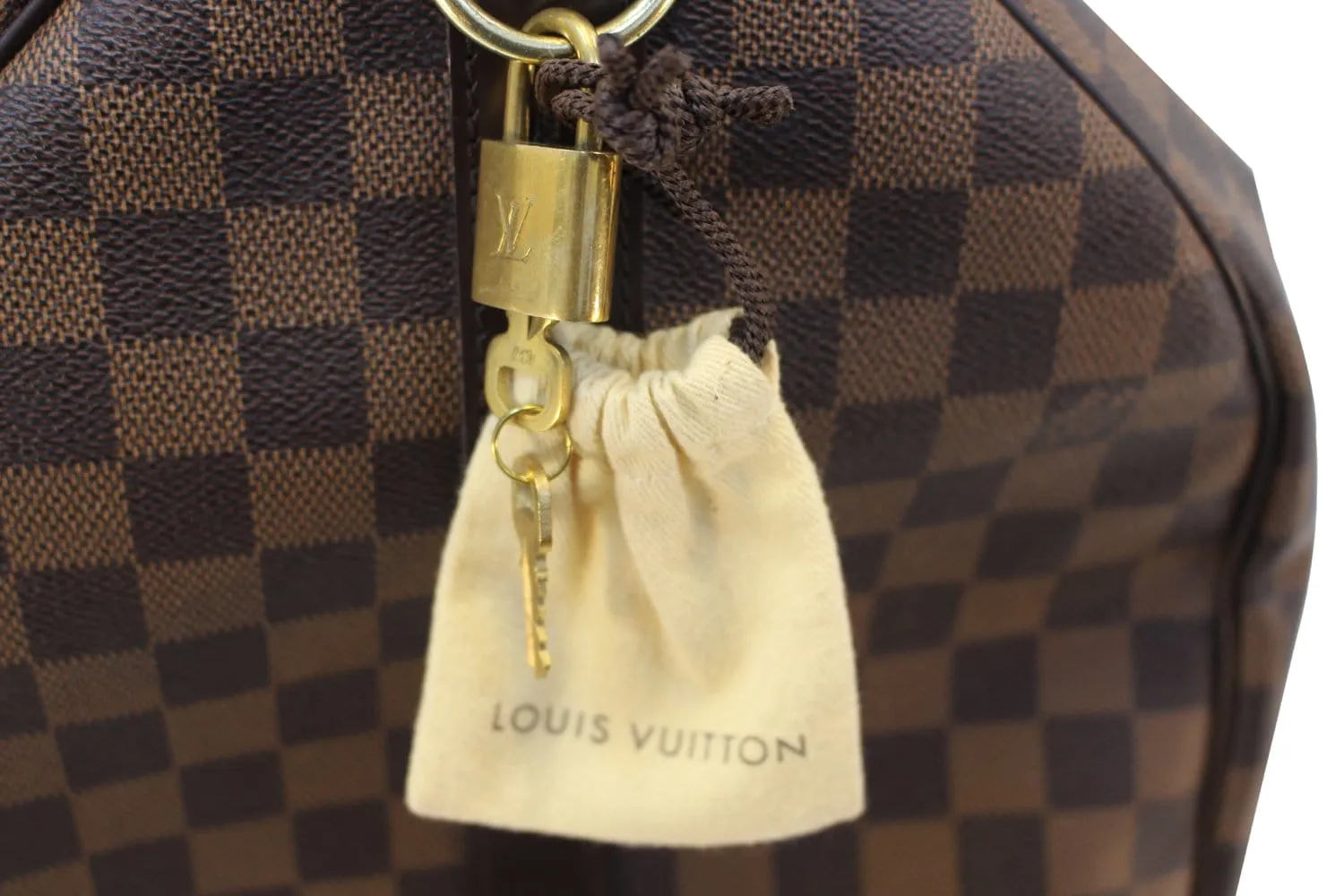 LOUIS VUITTON Damier Ebene Keepall Bandouliere 55 Bag