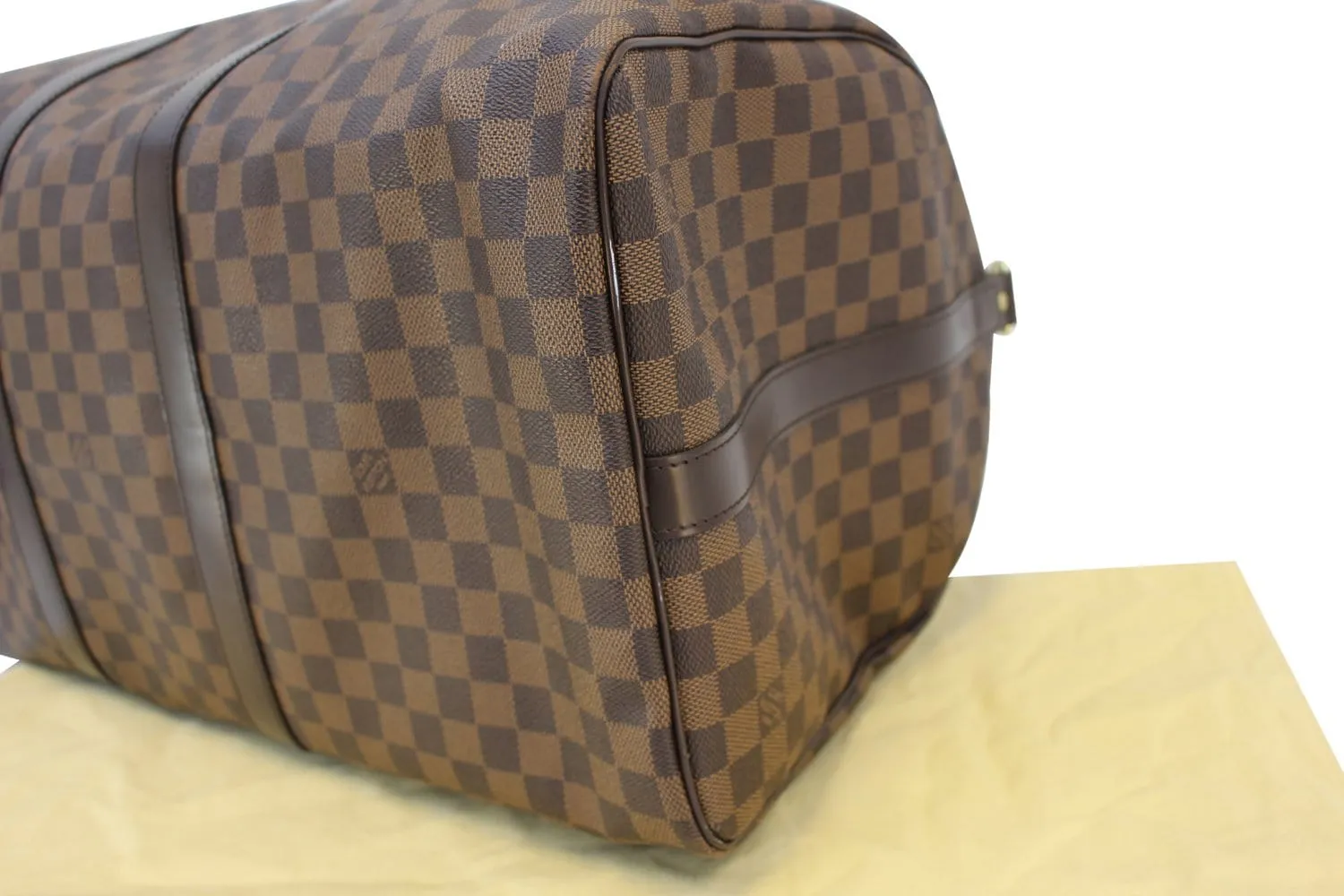 LOUIS VUITTON Damier Ebene Keepall Bandouliere 55 Bag