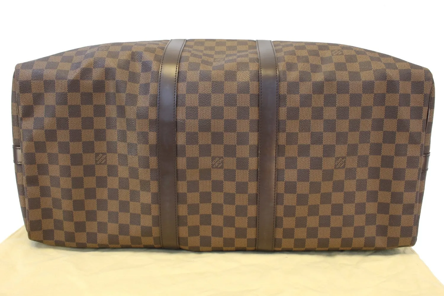 LOUIS VUITTON Damier Ebene Keepall Bandouliere 55 Bag