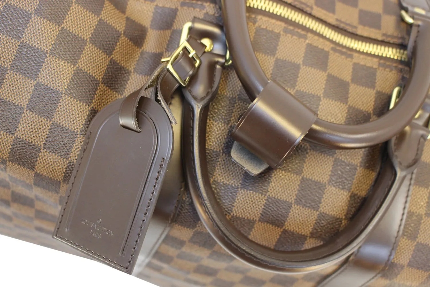 LOUIS VUITTON Damier Ebene Keepall Bandouliere 55 Bag
