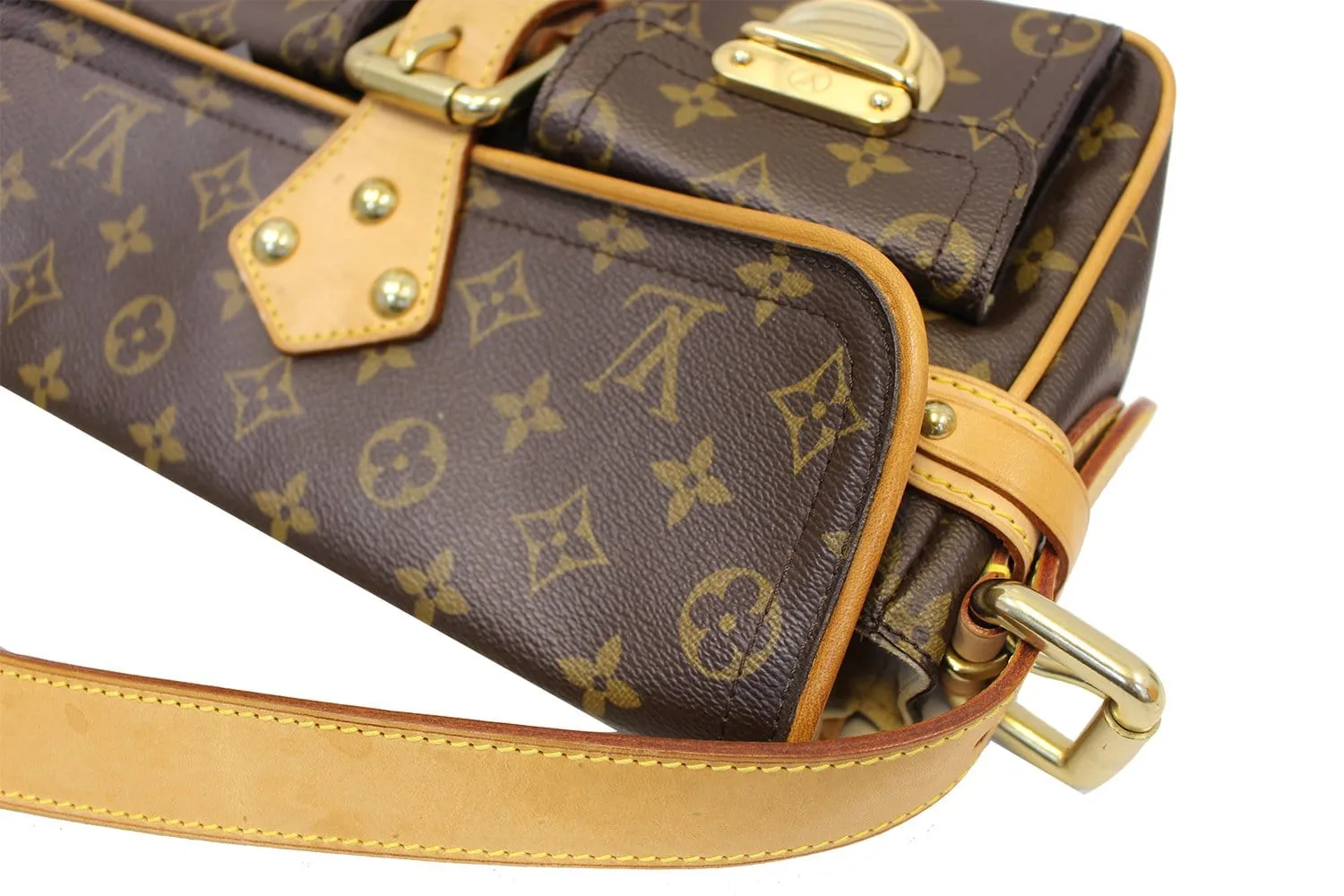LOUIS VUITTON Monogram Canvas Hudson PM Shoulder Bag