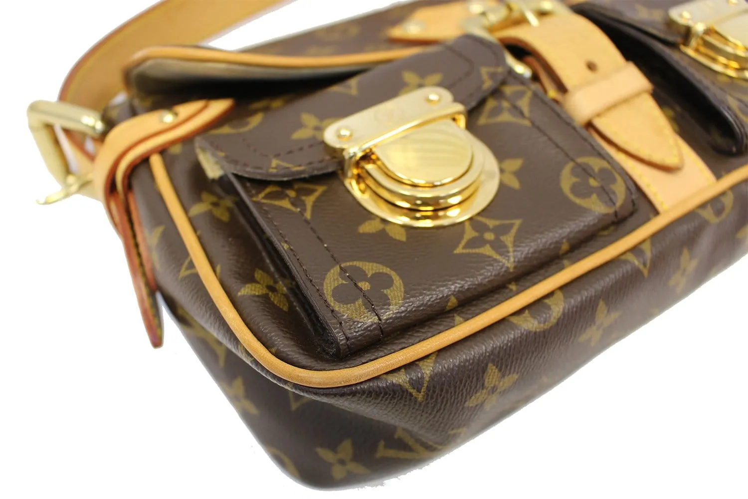 LOUIS VUITTON Monogram Canvas Hudson PM Shoulder Bag