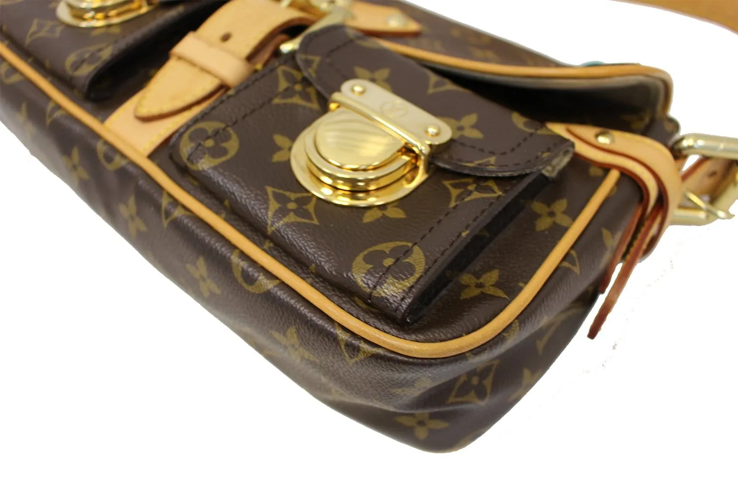 LOUIS VUITTON Monogram Canvas Hudson PM Shoulder Bag