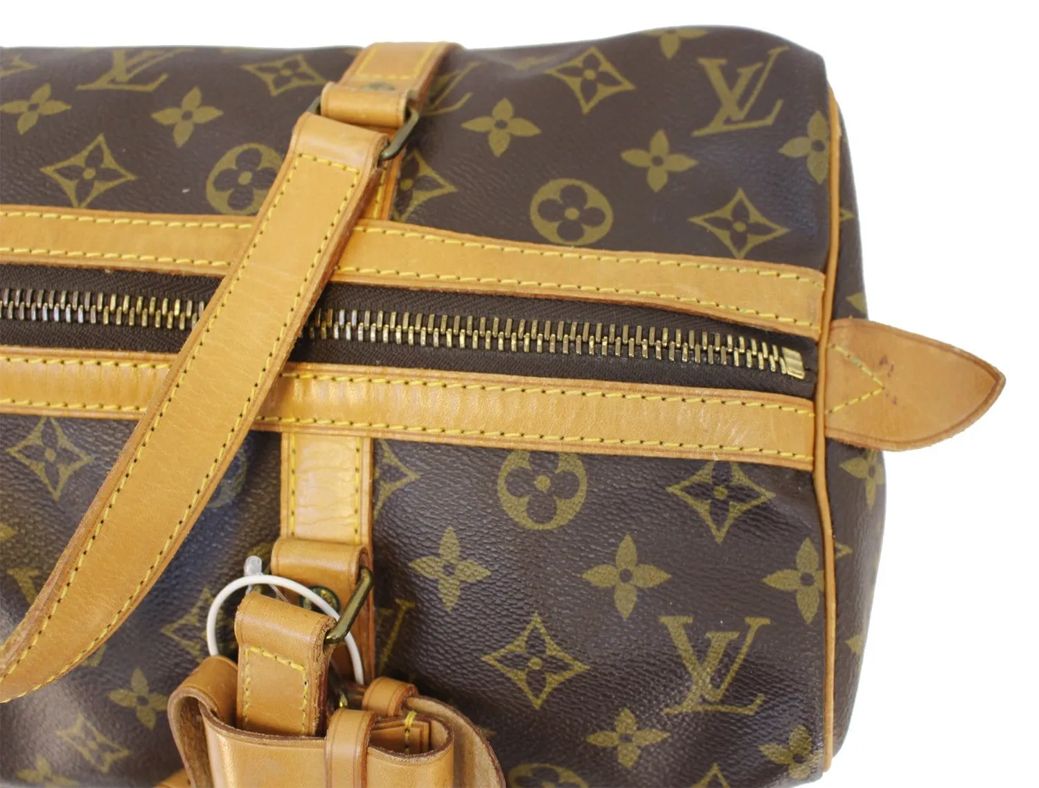 LOUIS VUITTON Monogram Sac Souple 35 Boston Bag Vintage