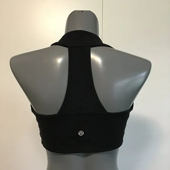 Lululemon Scoop Neck Sports Bra Black  Size 10