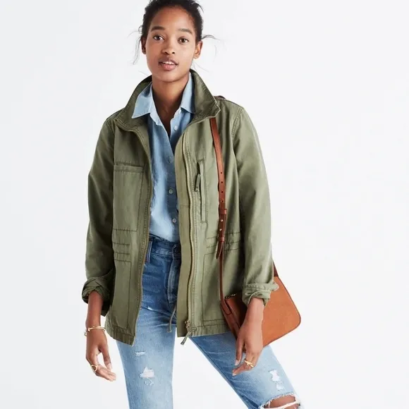 MADEWELL Fleet Jacket Green Size XS