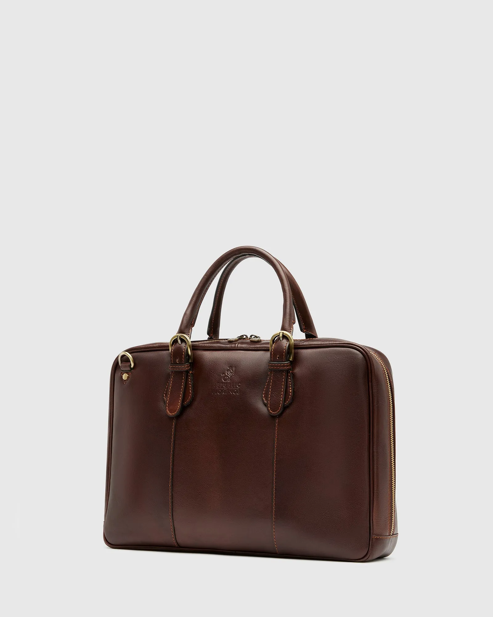Madrid Matt Chocolate - 15" Laptop Premium Leather Briefcase