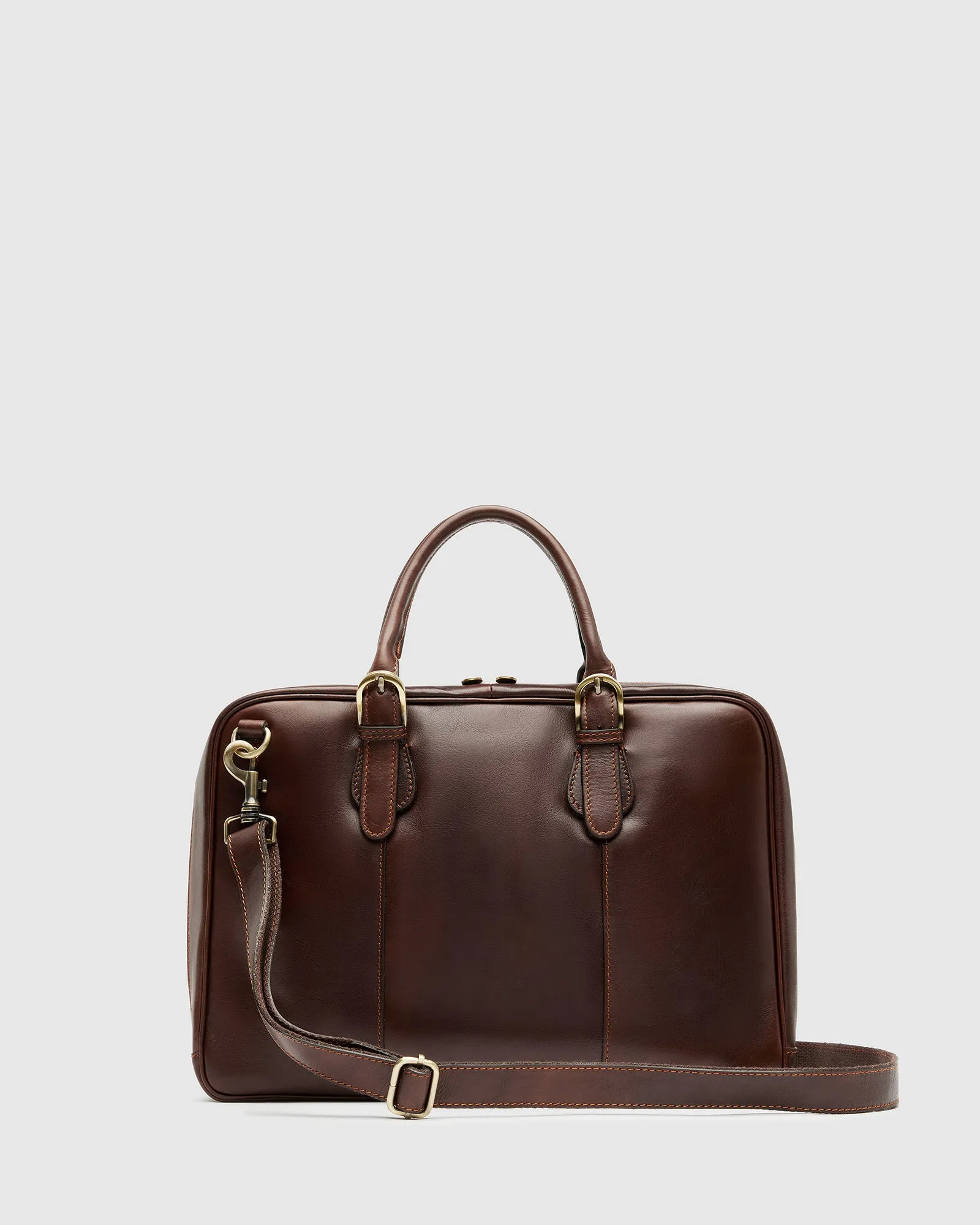 Madrid Matt Chocolate - 15" Laptop Premium Leather Briefcase