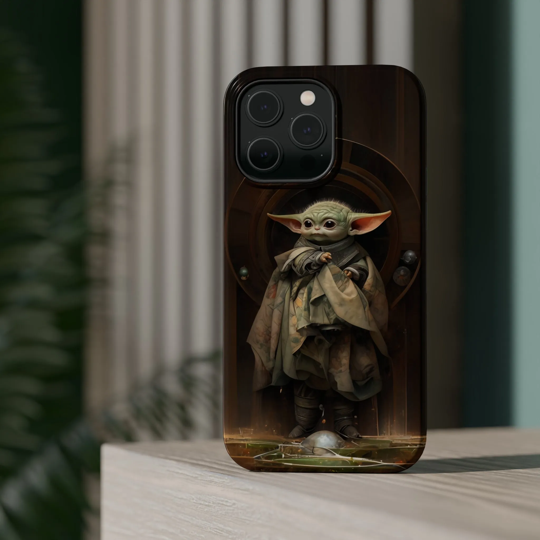 MagSafe Tough iPhone Case - Baby Yoda Grogu Renaissance Painting