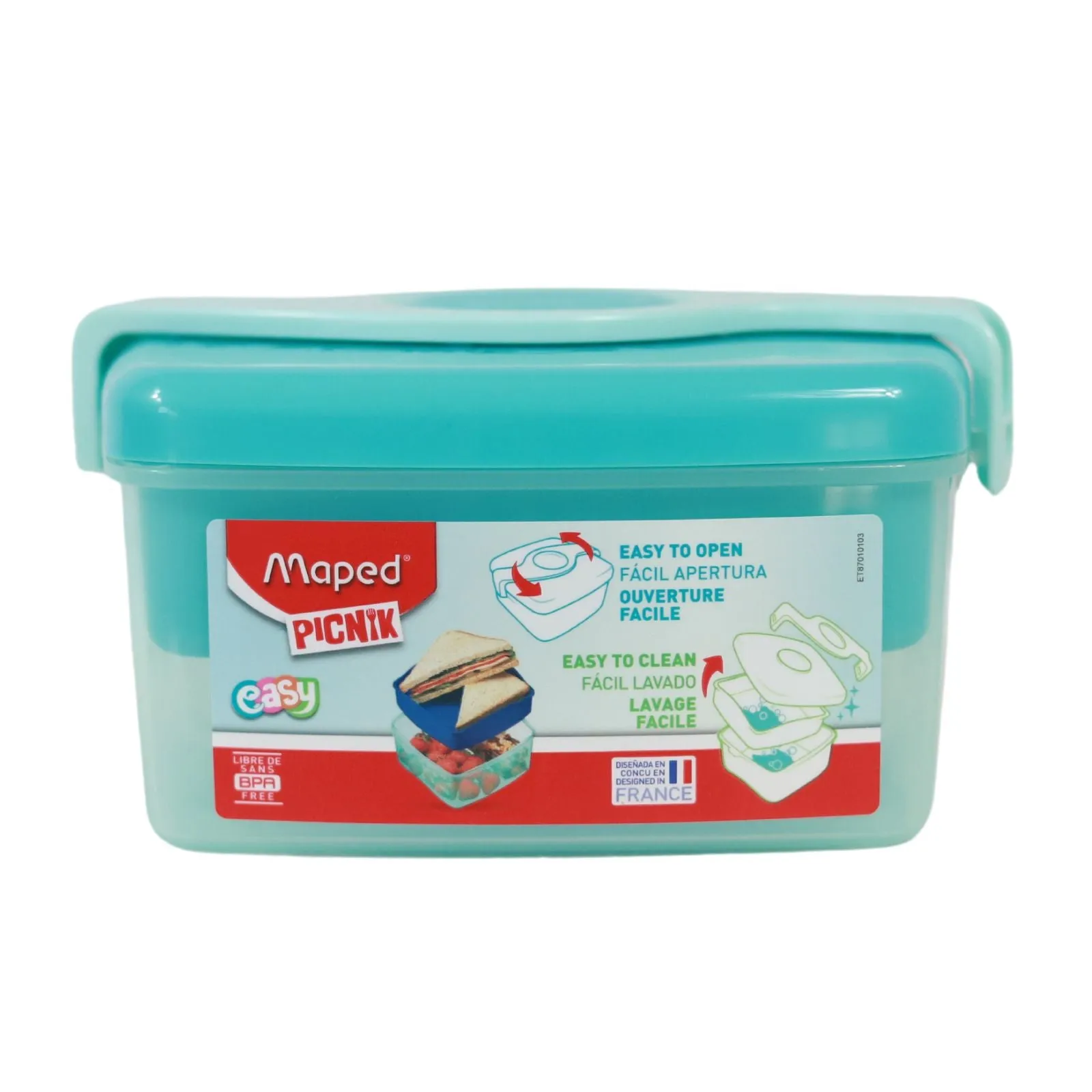 Maped - Picnik Concept - Twist Sandwich Box - Turquoise