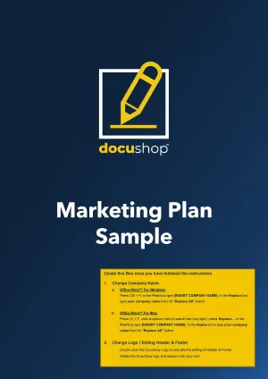 Marketing Plan Template