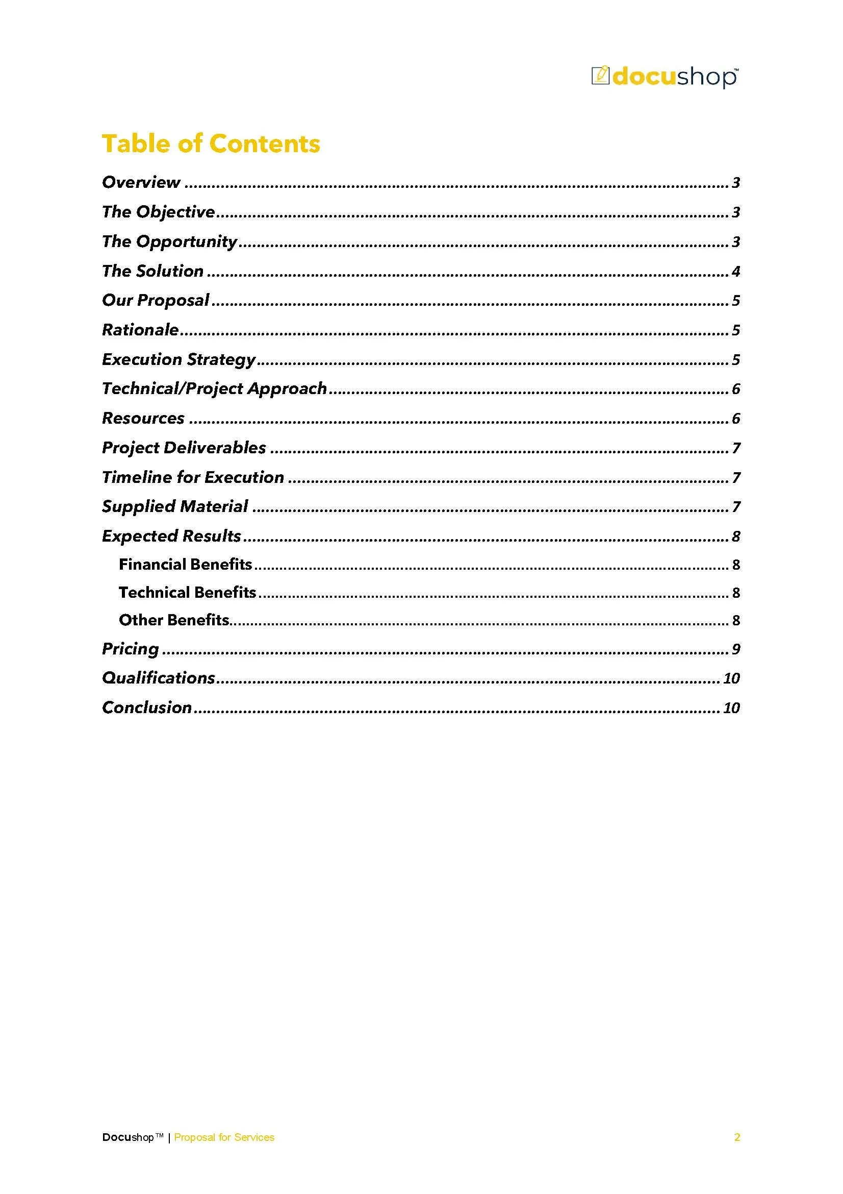 Marketing Proposal Editable Word Template