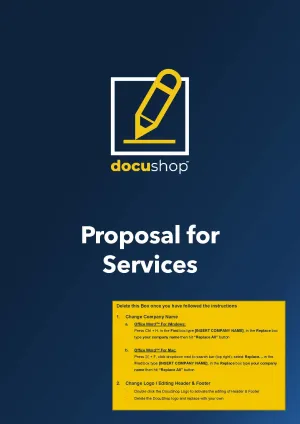 Marketing Proposal Editable Word Template