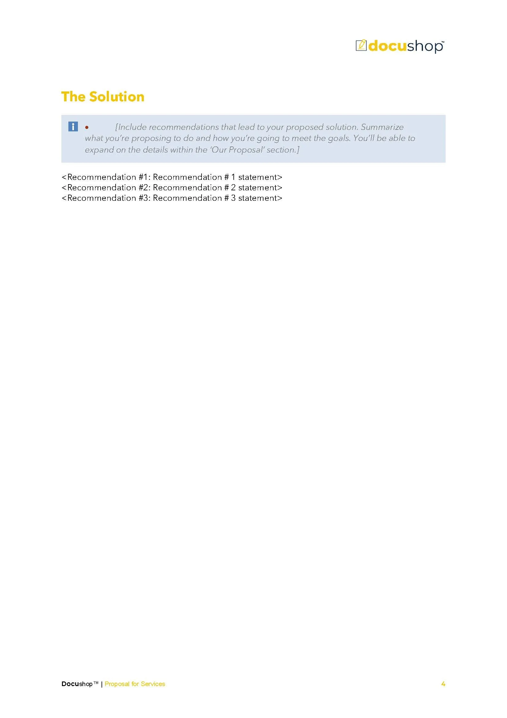 Marketing Proposal Editable Word Template
