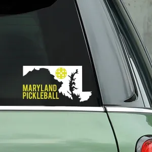 Maryland Pickleball Decal - Bumper Sticker