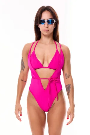 MÆD V-shape Bodysuit - Matte Pink