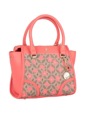 Meadow Smaller Shopper Crossbody Bag - Coral