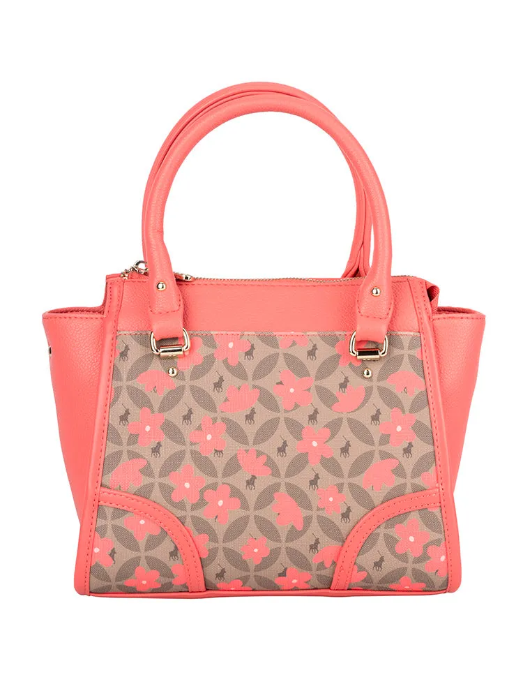 Meadow Smaller Shopper Crossbody Bag - Coral