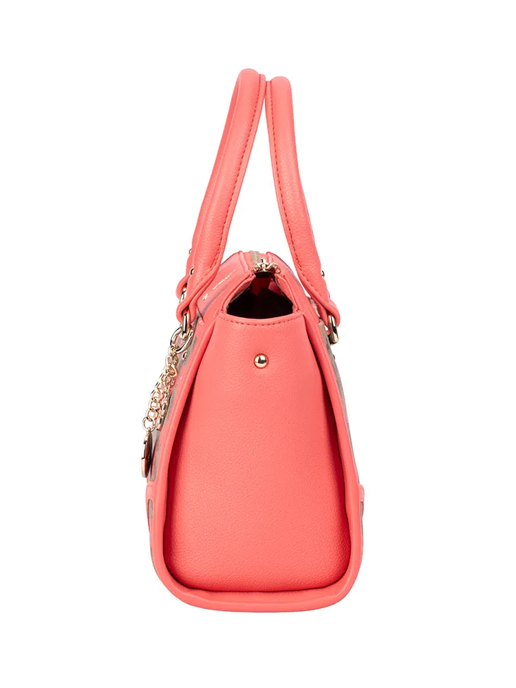 Meadow Smaller Shopper Crossbody Bag - Coral