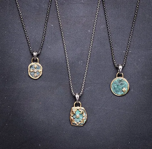 Medallion Artifact Pendant Necklace