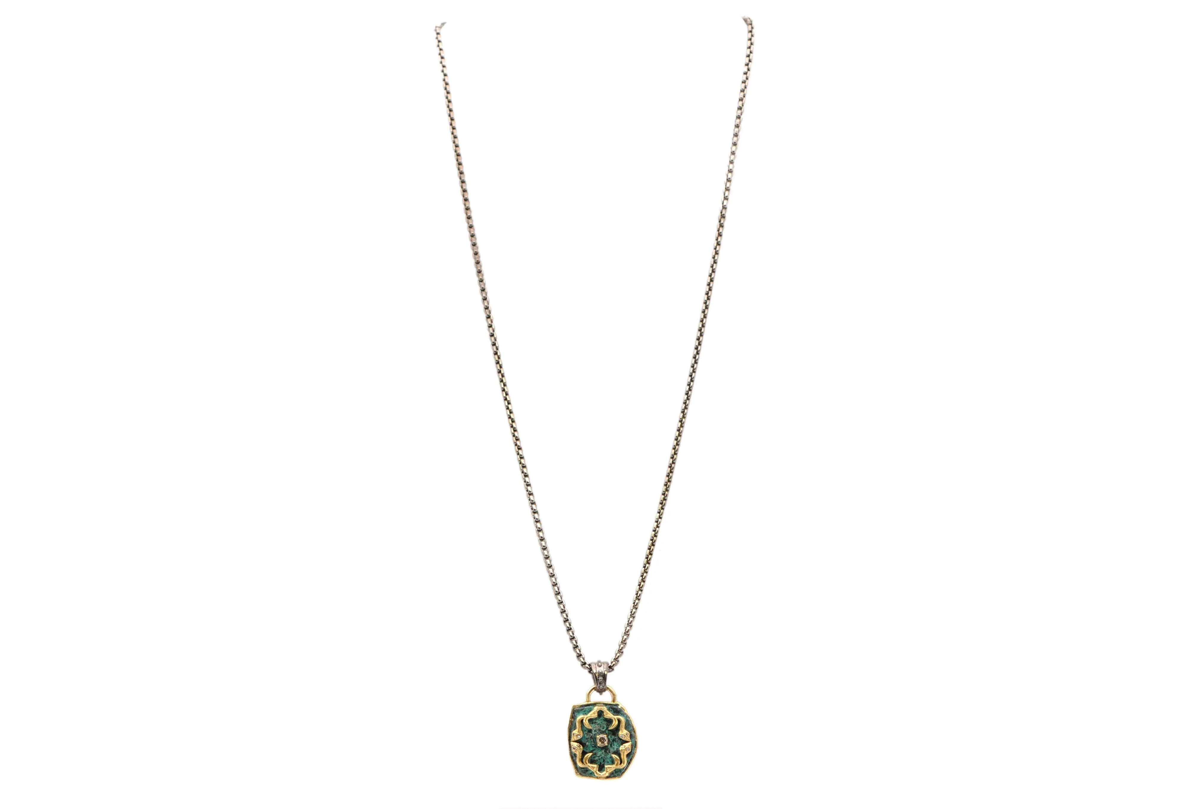 Medallion Artifact Pendant Necklace