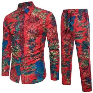 Men Shirt Pant Suit