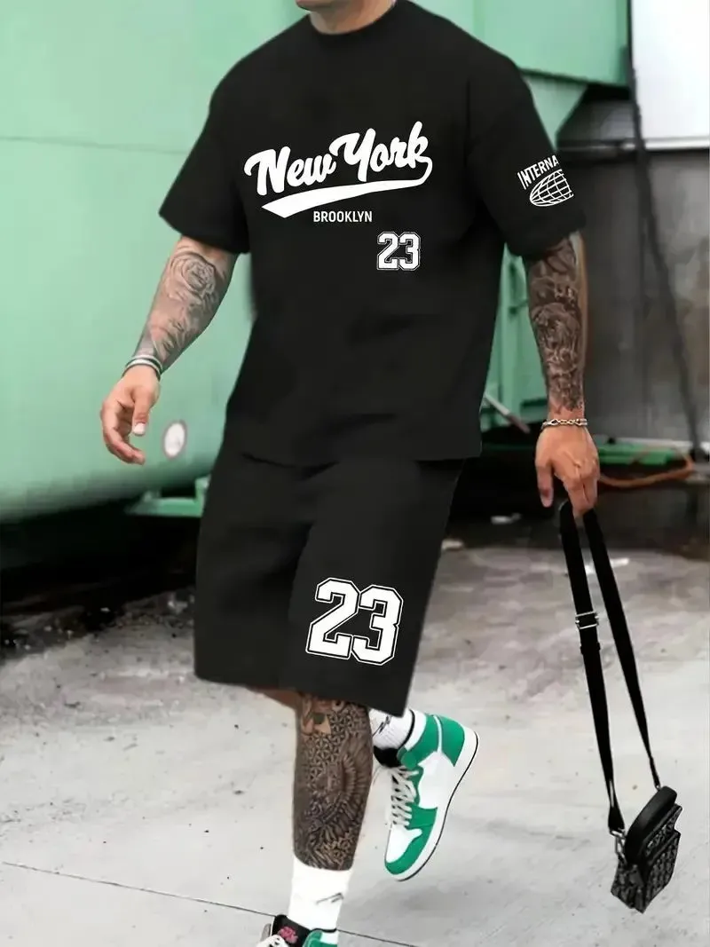 Men's Harajuku Summer Two-Piece Set