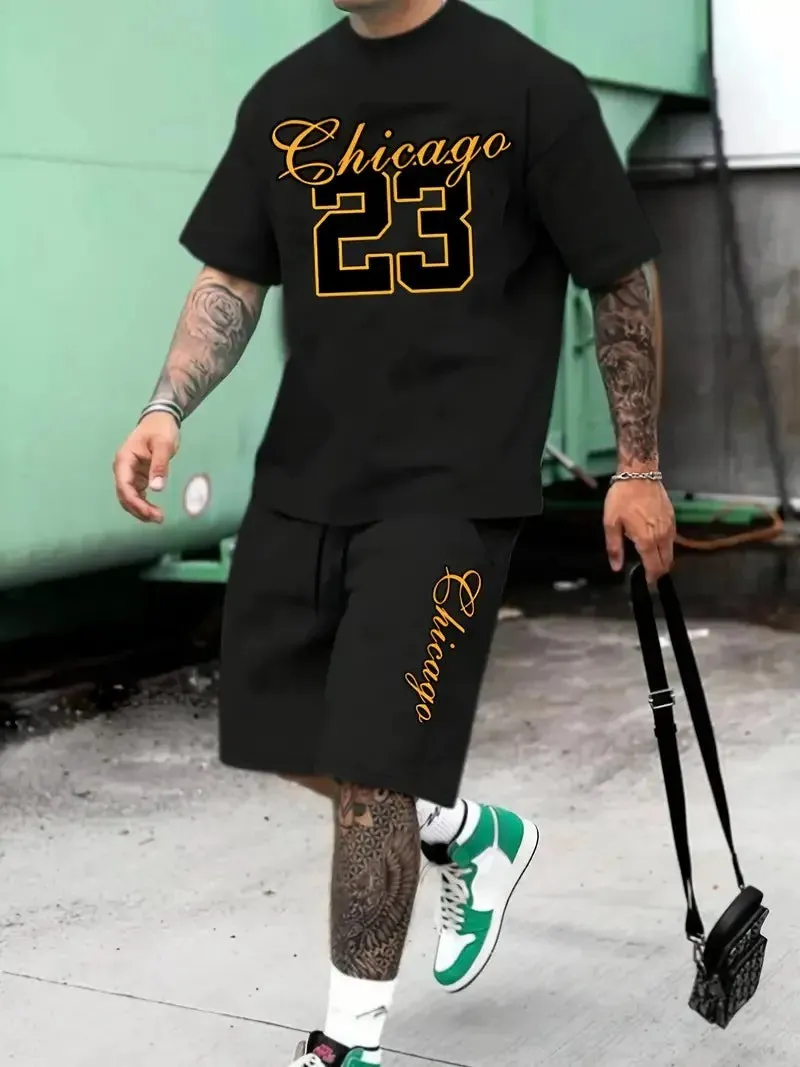 Men's Harajuku Summer Two-Piece Set