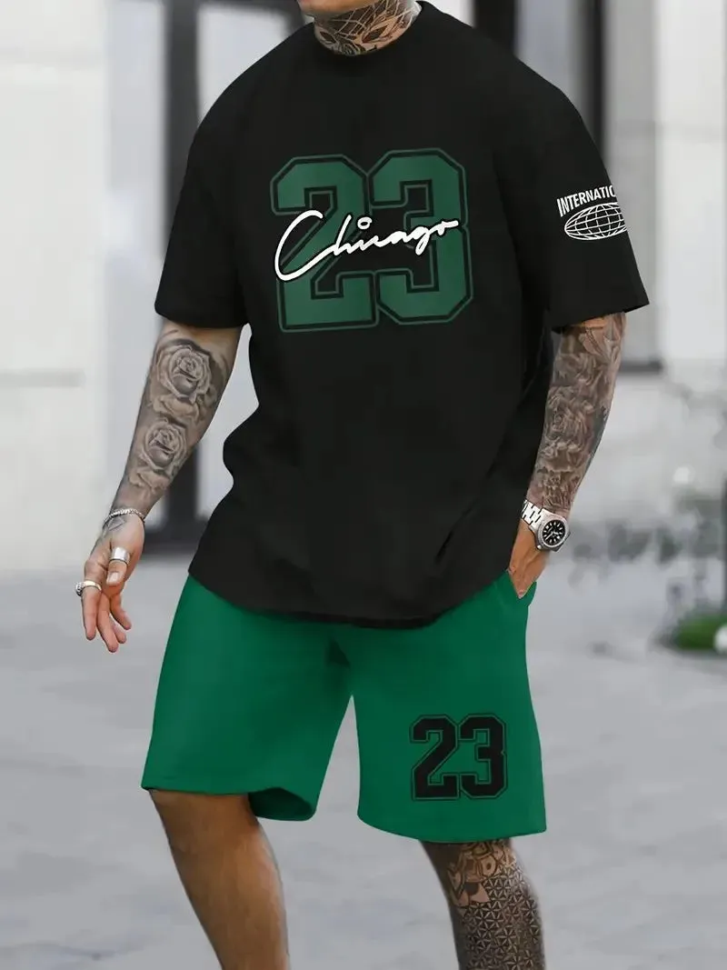 Men's Harajuku Summer Two-Piece Set