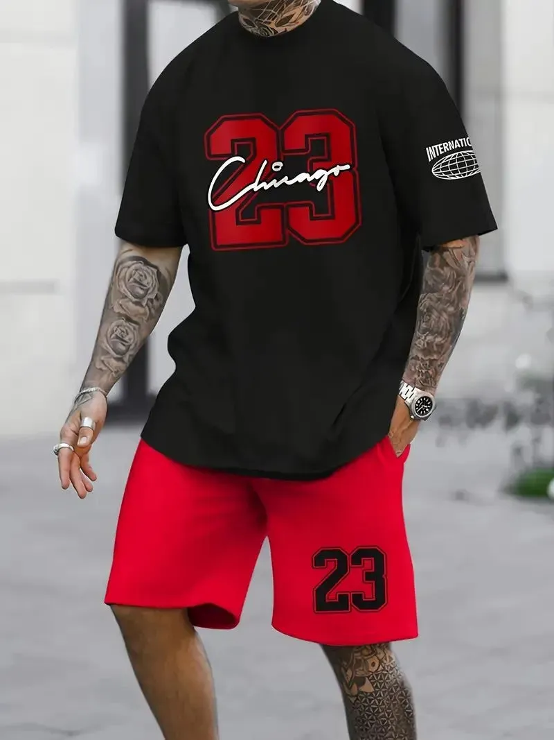 Men's Harajuku Summer Two-Piece Set