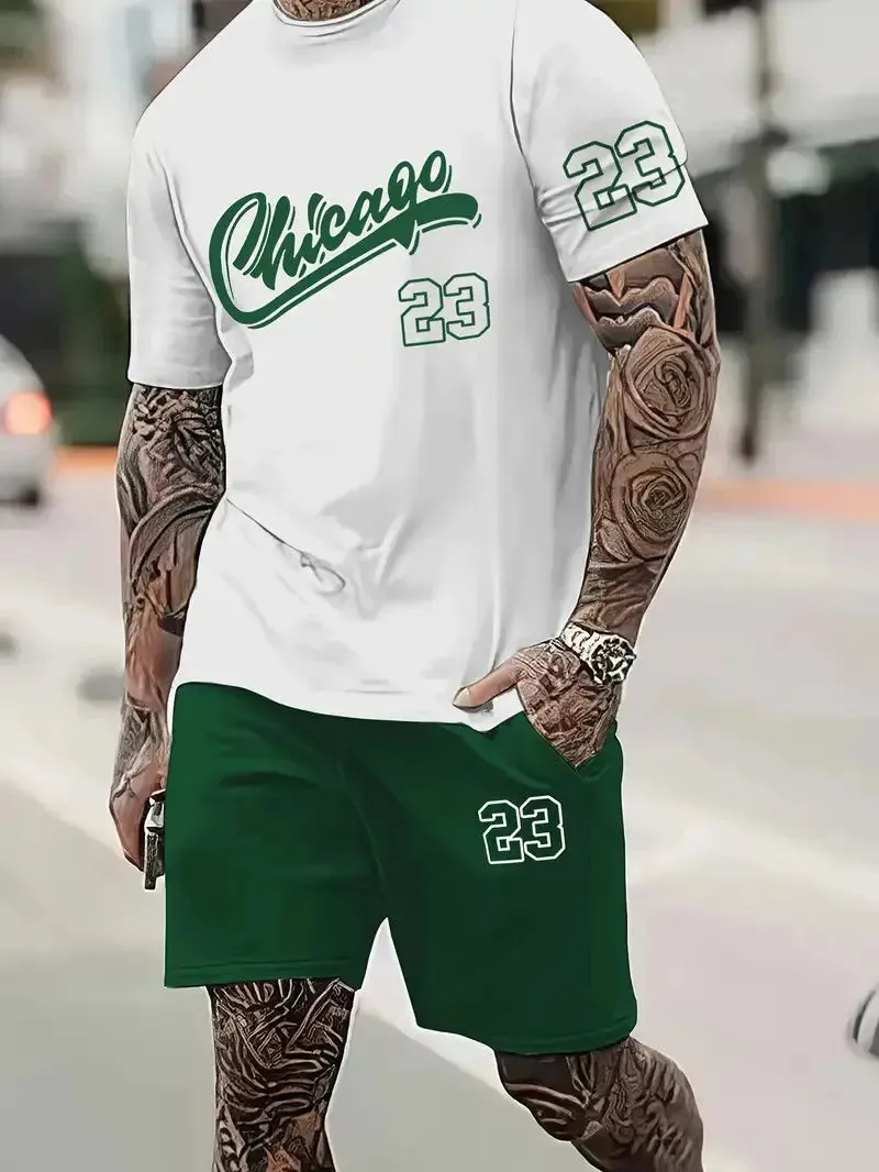 Men's Harajuku Summer Two-Piece Set