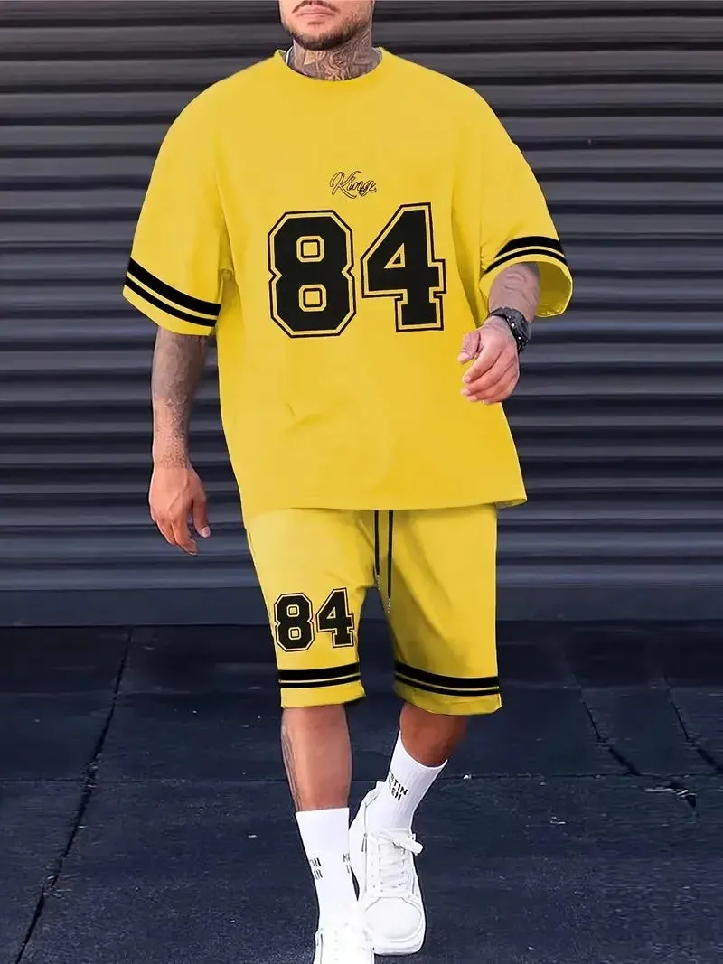 Men's Harajuku Summer Two-Piece Set