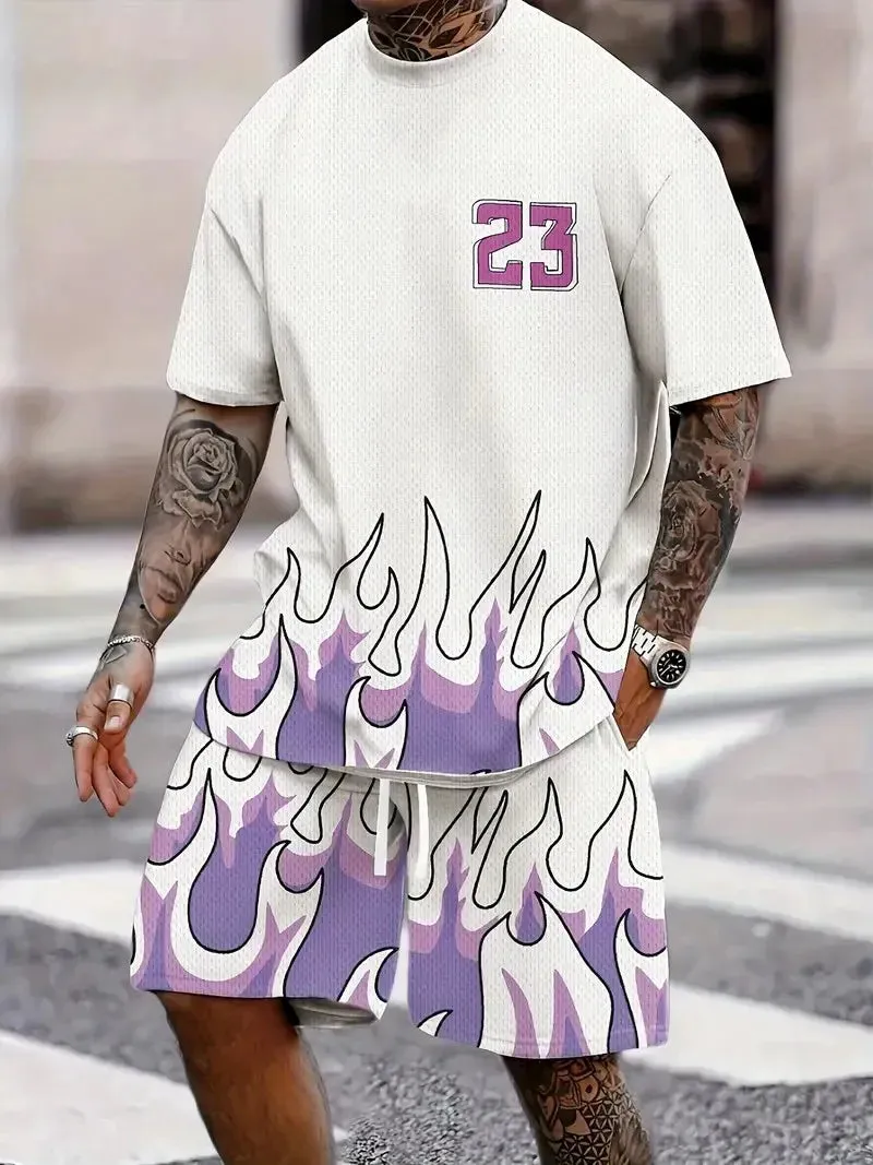 Men's Harajuku Summer Two-Piece Set