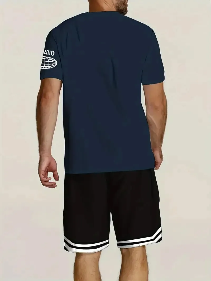 Men's Harajuku Summer Two-Piece Set