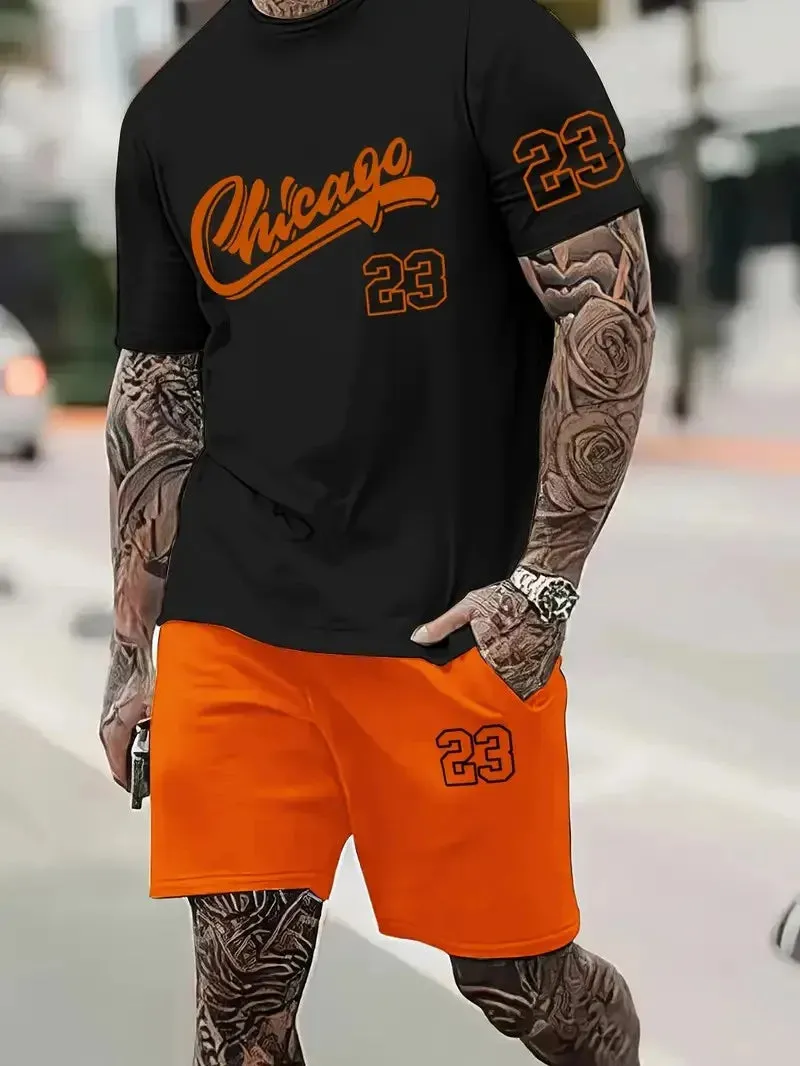 Men's Harajuku Summer Two-Piece Set