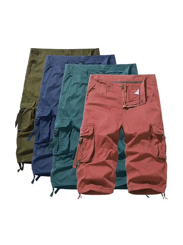 Men's Loose Casual Shorts Multiple Pockets Cargo Shorts