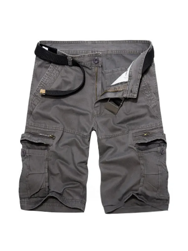 Men's Loose Workwear With Multiple Pockets Cargo Shorts