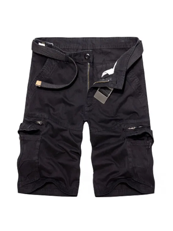 Men's Loose Workwear With Multiple Pockets Cargo Shorts