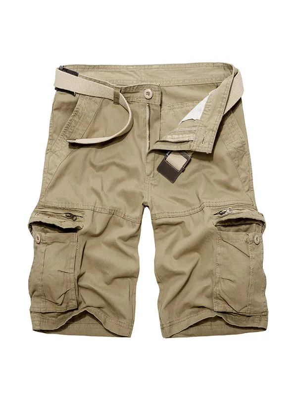 Men's Loose Workwear With Multiple Pockets Cargo Shorts