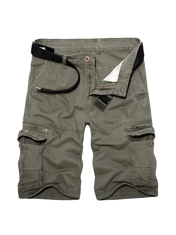 Men's Loose Workwear With Multiple Pockets Cargo Shorts