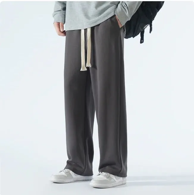 Men's Relaxed Wide-Leg Sports Trousers – Casual & Breathable