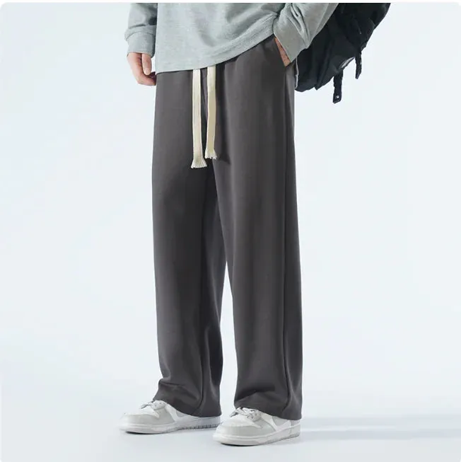 Men's Relaxed Wide-Leg Sports Trousers – Casual & Breathable