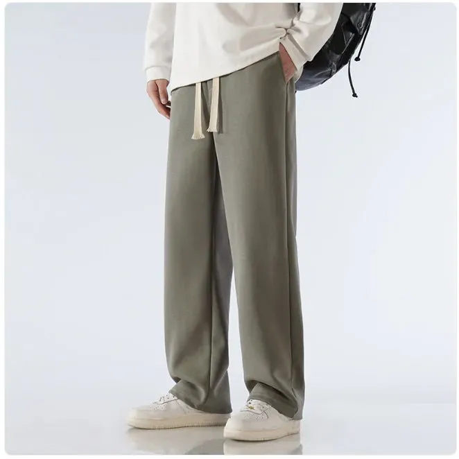 Men's Relaxed Wide-Leg Sports Trousers – Casual & Breathable