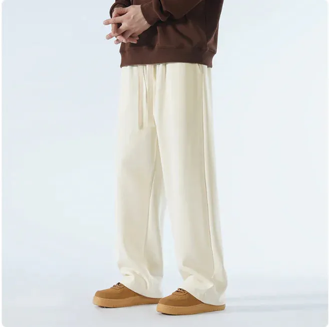 Men's Relaxed Wide-Leg Sports Trousers – Casual & Breathable